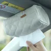 Car Used Soft PU Leather Tissue Holder Bag Storage Box