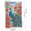 (40*60cm)DIY Full Round Drill Diamond Painting-Peacock