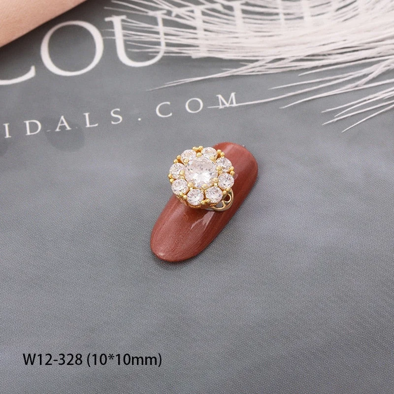 Japanese Nail Art Zircon High Speed Transfer Beads Rotatable Nail Alloy Pearlescent Nail Accessories DIY Nail Designer Supplies