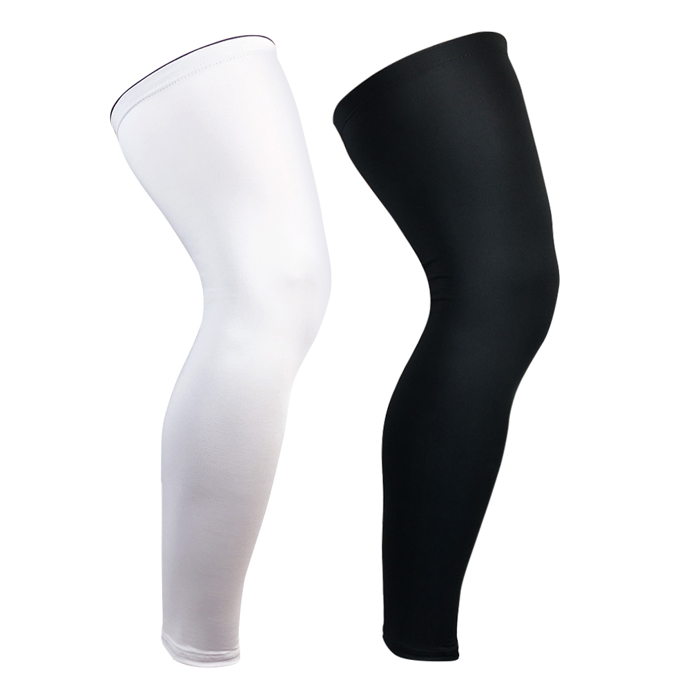 

1pc Ice Silk Sports Leg Protective Cover Knee Pads Calf Sunscreen Sleeve, White, 501 Original