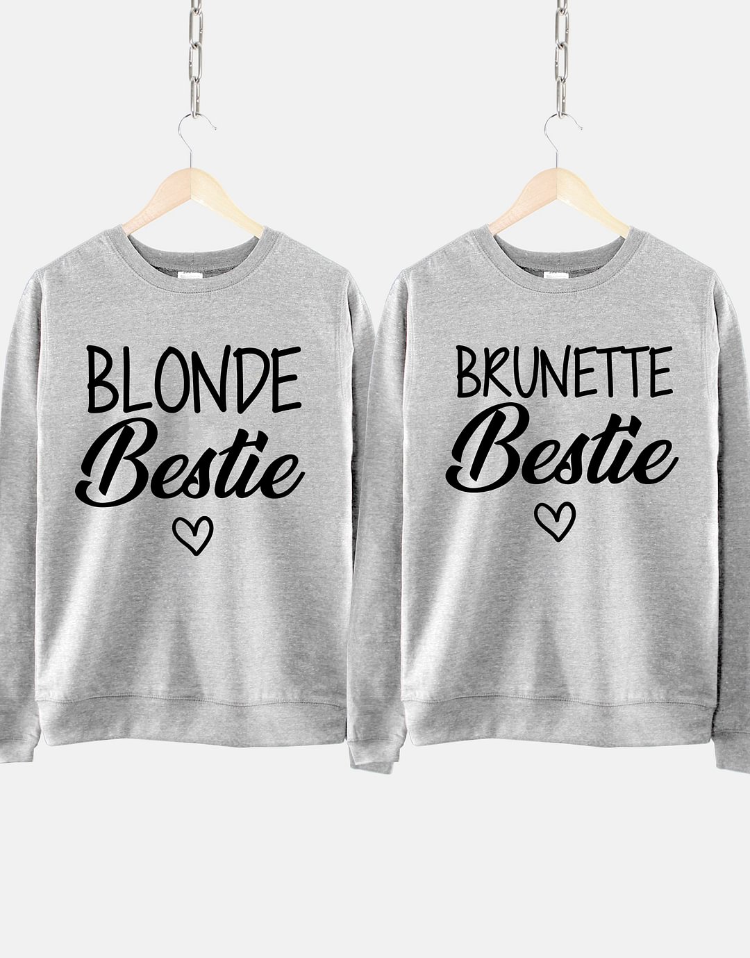 Blonde Brunette Bestie Matching Sweatshirt