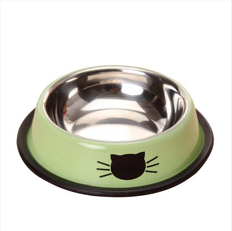 Stainless Steel Cat Bowl Non Slip Cat Feeder