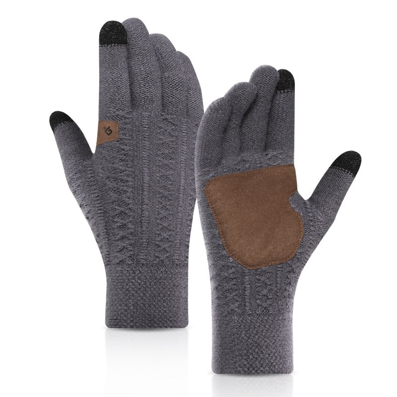 Winter Knitted And Velvet Warm Gloves-Compassnice®
