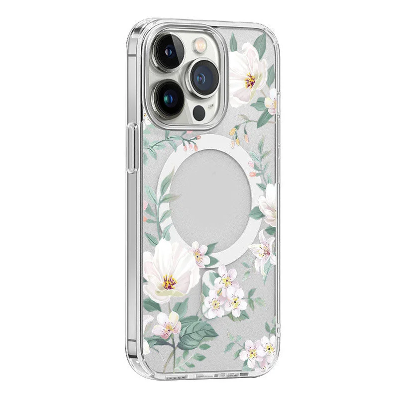 Anti-drop transparent magnetic case for iPhone