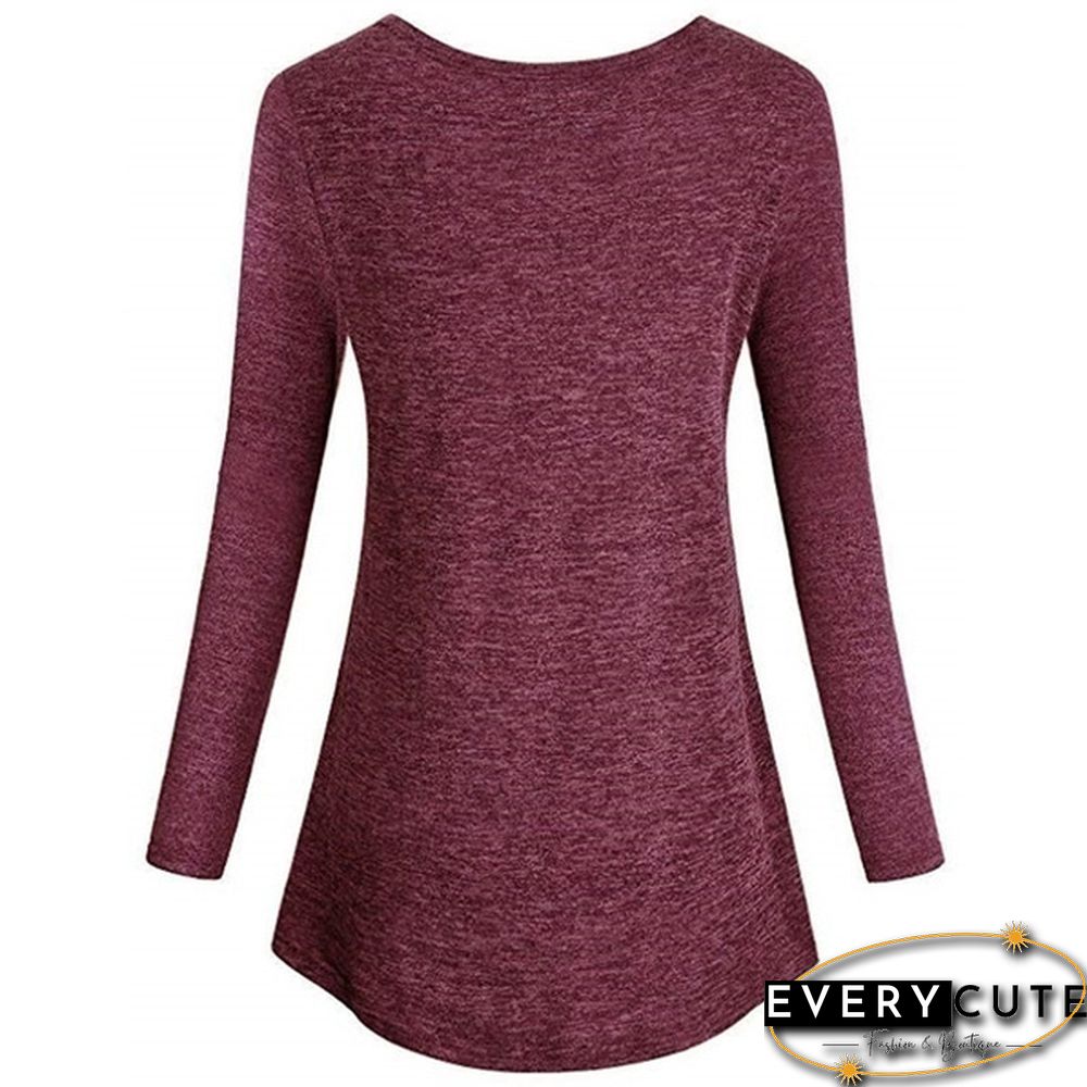 XS-8XL Plus Size Fashion Autumn and Winter Clothes Womens Casual Loose Tops Button