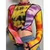 Tie-dye Patchwork Top