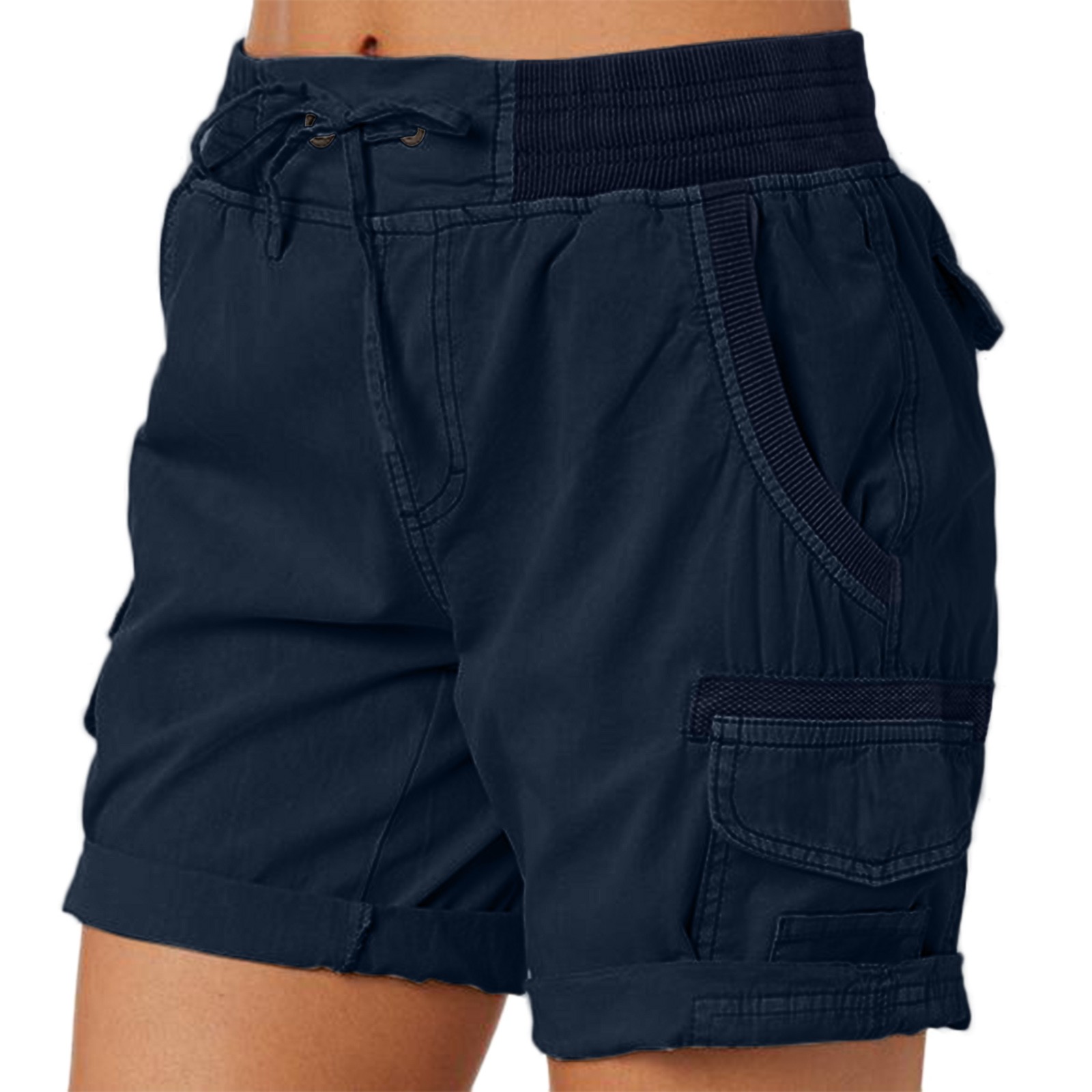 Bonusbuk Shorts For Women Plus Size Cargo Shorts Summer Loose Hiking Bermuda Shorts With Pockets Plus Size Shorts For Girls