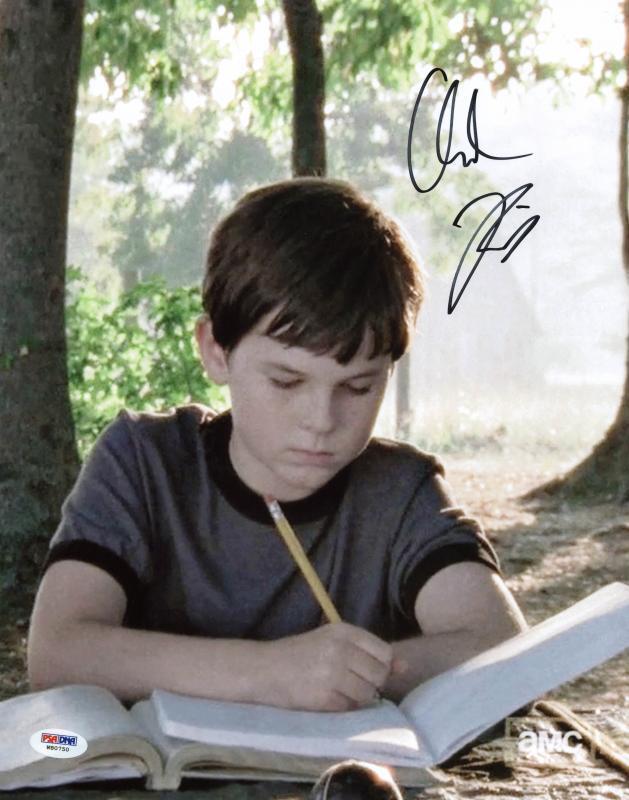 Chandler Riggs The Walking Dead Signed Authentic 11X14 Photo Poster painting PSA/DNA #W80750