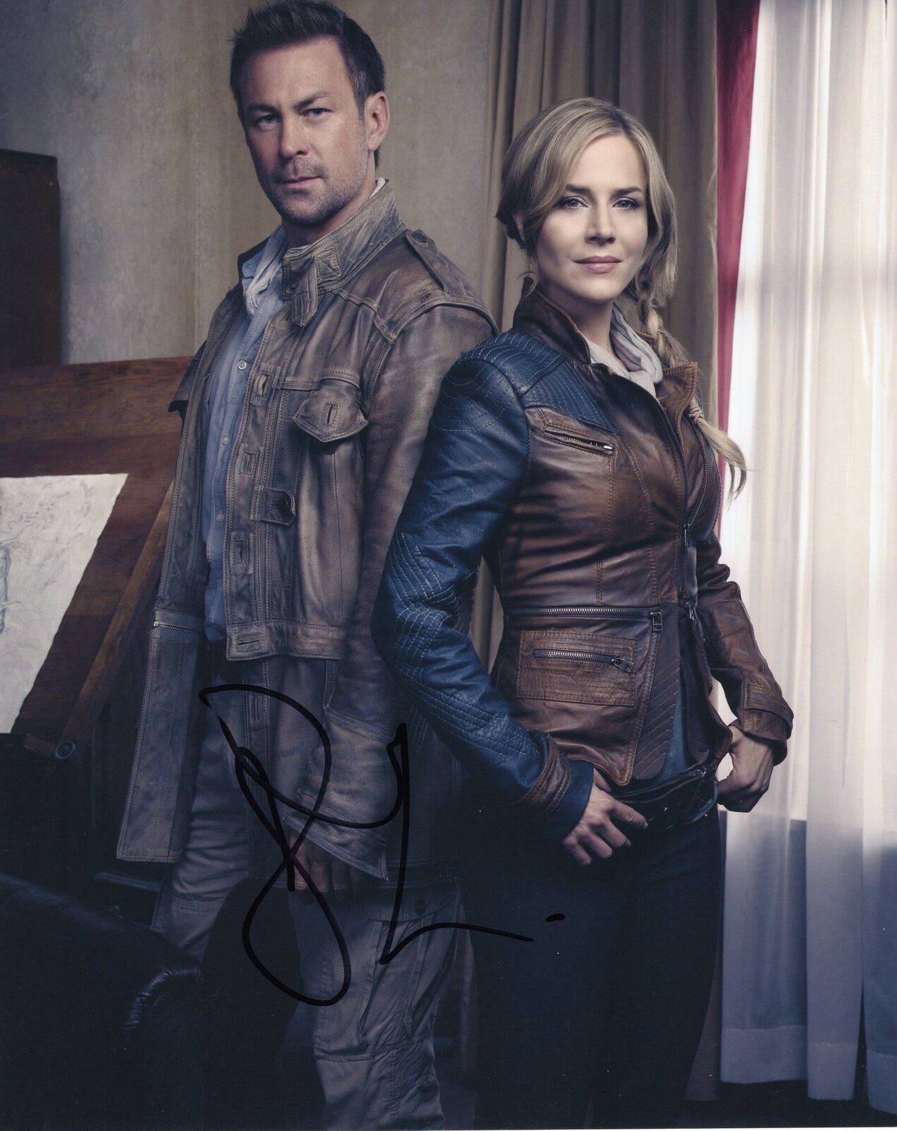 Grant Bowler Signed Defiance 8x10 Photo Poster painting w/COA Chief Lawkeepe #2