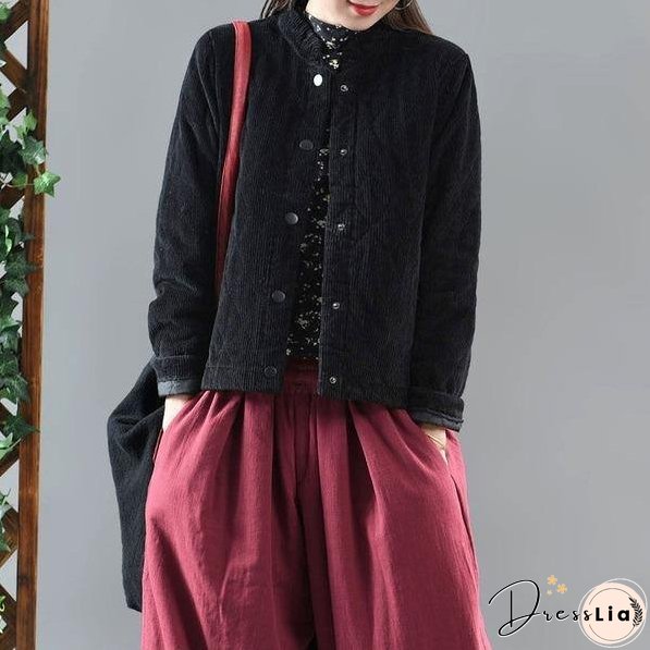 Thick Cotton Women Casual Jackets Outerwear Coats