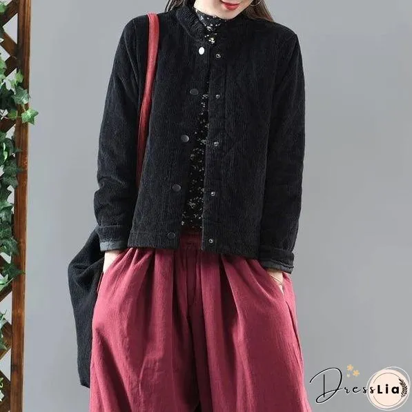 Thick Cotton Women Casual Jackets Outerwear Coats