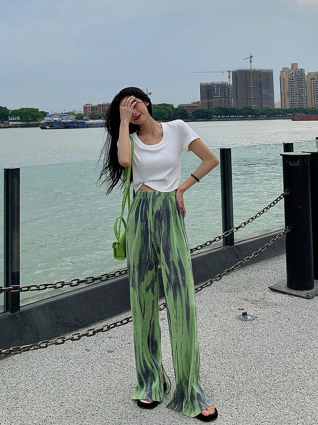 Korean Fashion Tie-dye casual trousers TK113