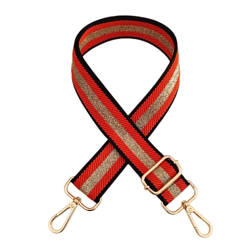 Polyester Color Block Bag Strap