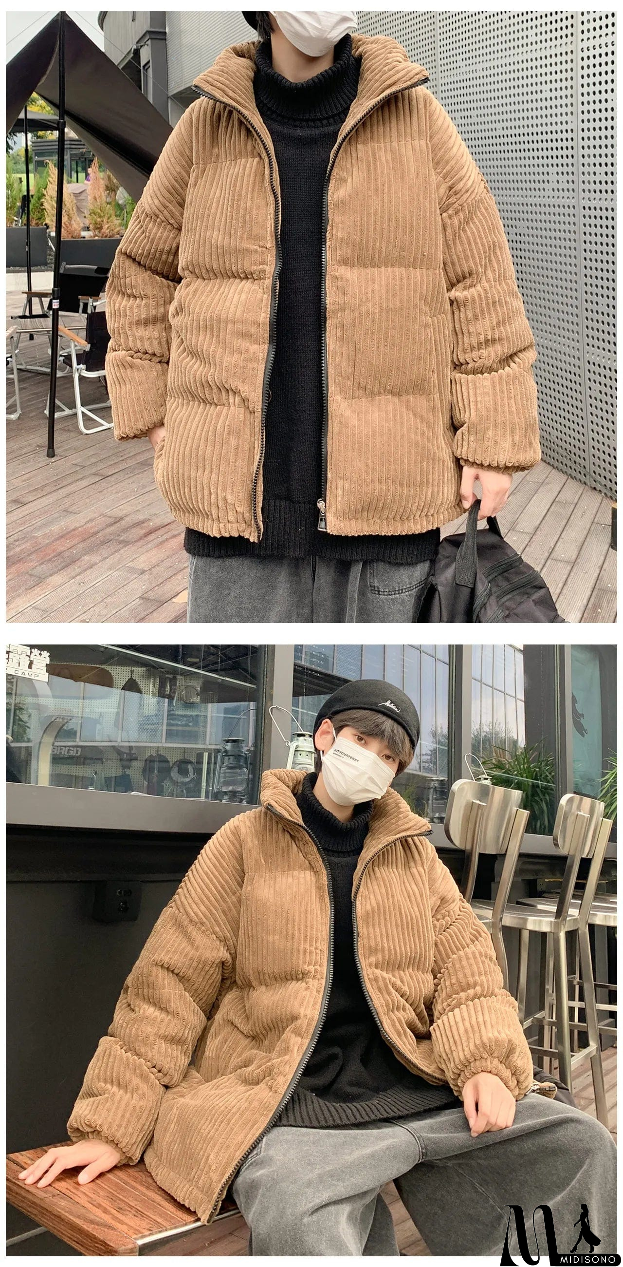 MidiSono - Casual and Effortless winter Coat