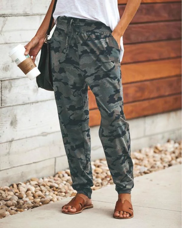 fashion camouflage slim casual pants p119850