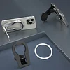 MagSafe Double-Sided Magnetic Mobile Phone Holder, Super Strong Magnetic 360 &deg; Rotating Portable Folding Car Mobile Phone Holder