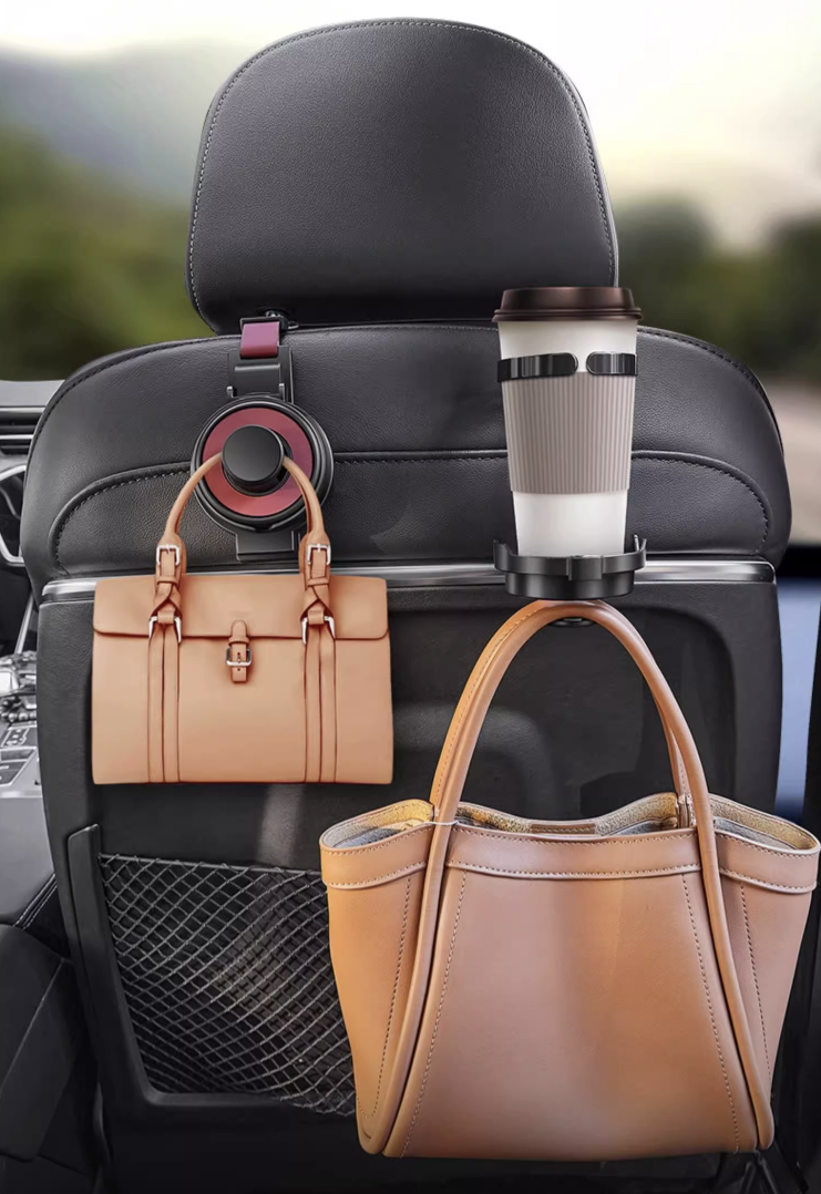 Multifunctional vehicle built-in rack water cup holder mobile phone holder