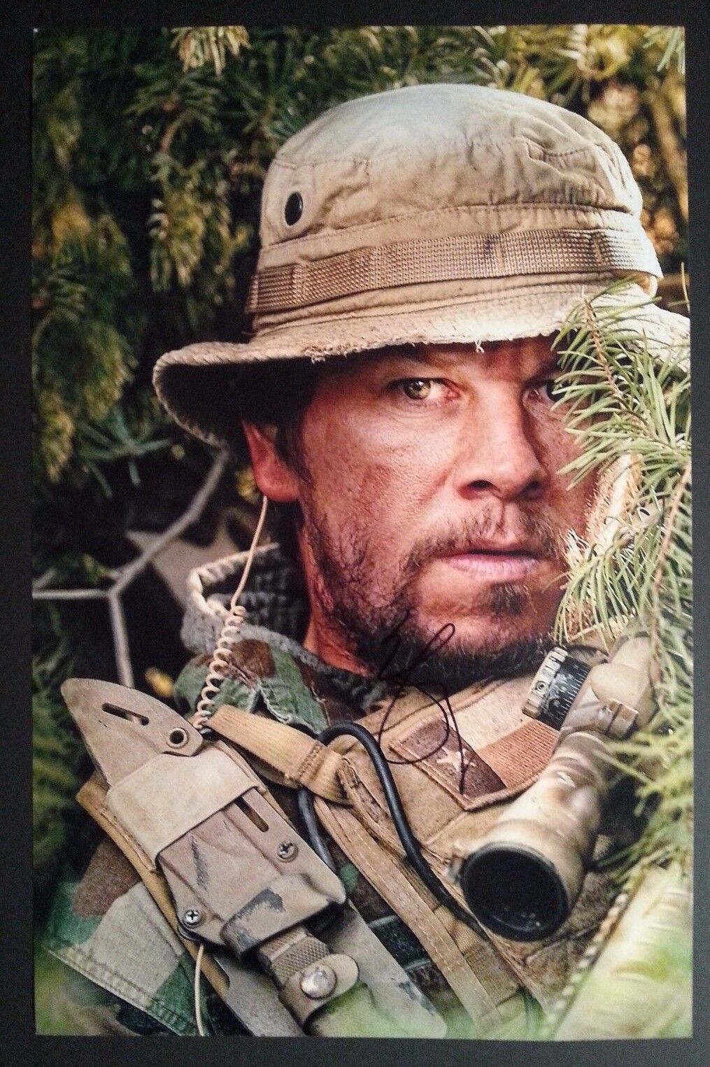 MARK WAHLBERG Authentic Hand-Signed LONE SURVIVOR