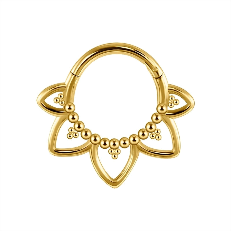 1 Piece Nose Rings & Studs Casual Elegant Vacation Geometric 304 Stainless Steel Inlay Zircon 18K Gold Plated Earrings Nose Ring