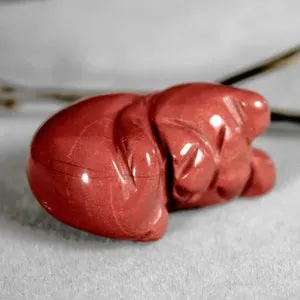 pornhint Pornhint Australia Rainbow Jasper Sleeping Cat Spirit Animal Totem Fetish Stone Figurine 8651