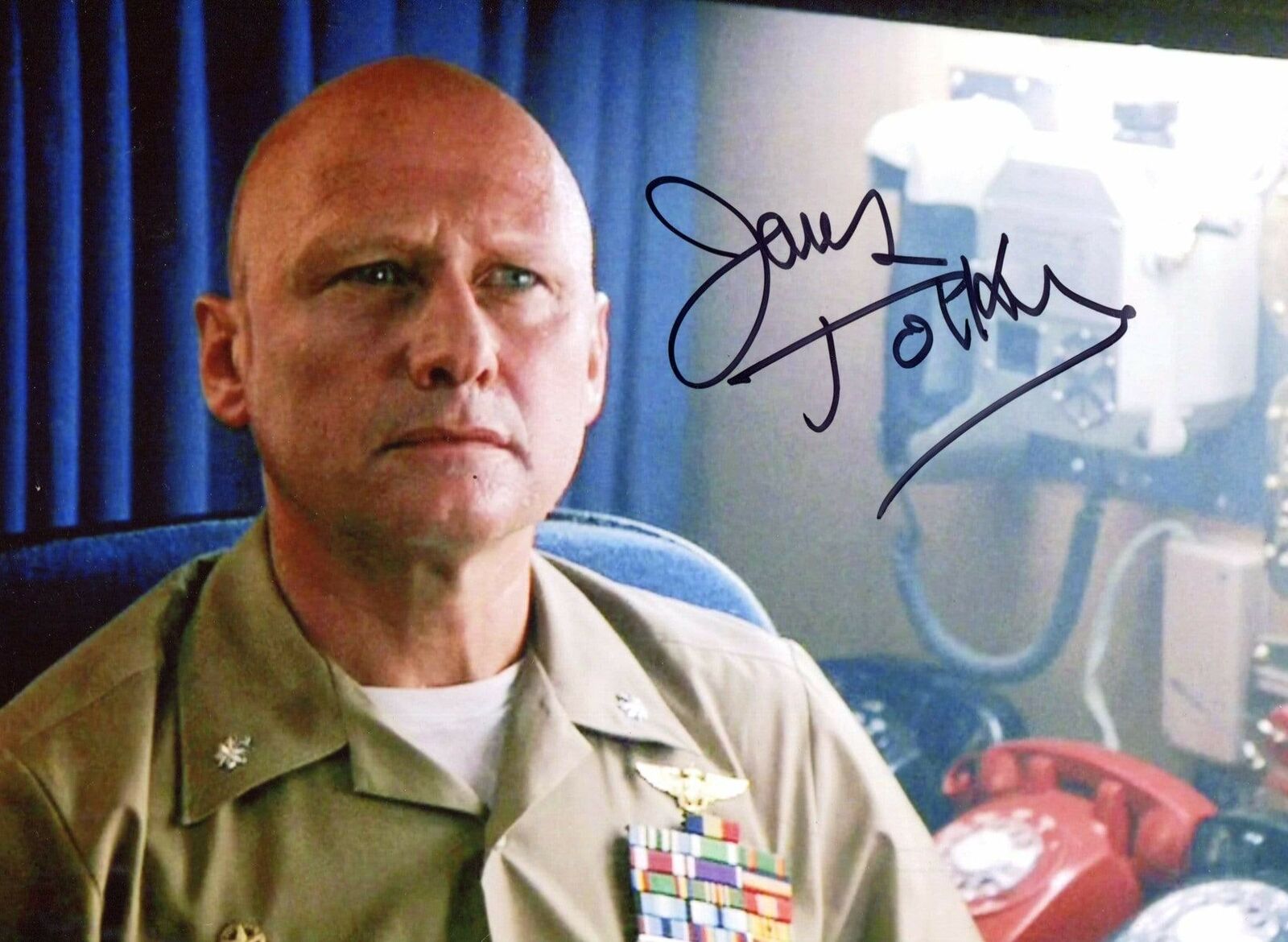 James Tolkan ACTOR autograph, In-Person signed Photo Poster painting