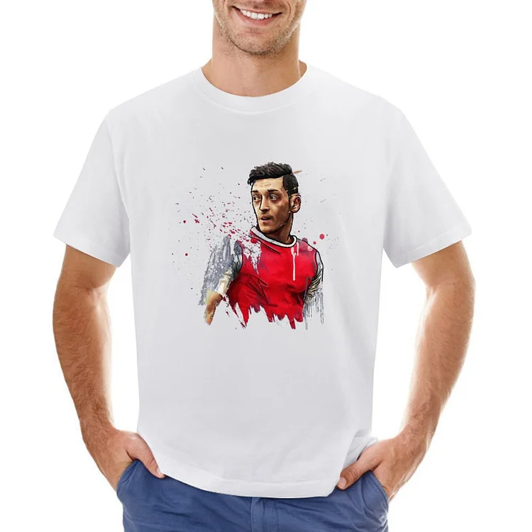 Mesut Ozil Inspired Splash Art Men's Soccer Culture Tee
