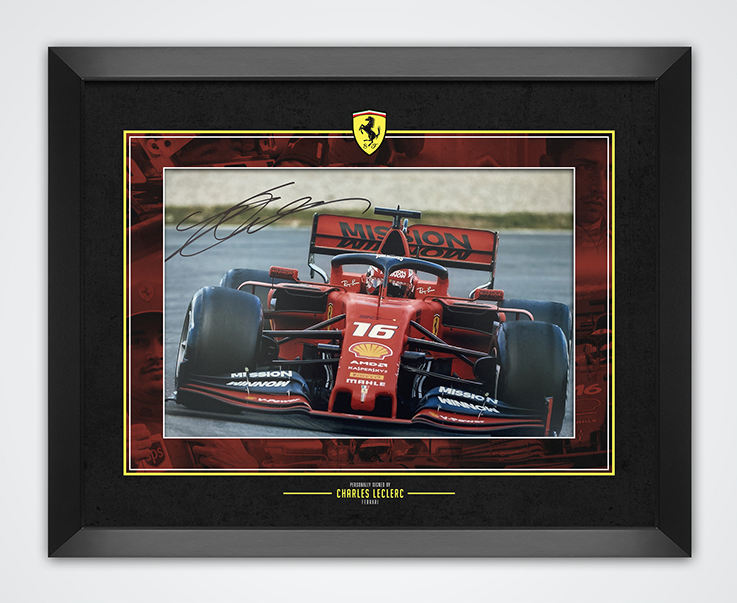 Charles Leclerc Signed & FRAMED 12X8 Photo Poster painting Display Formula 1 Ferrari AFTAL COA