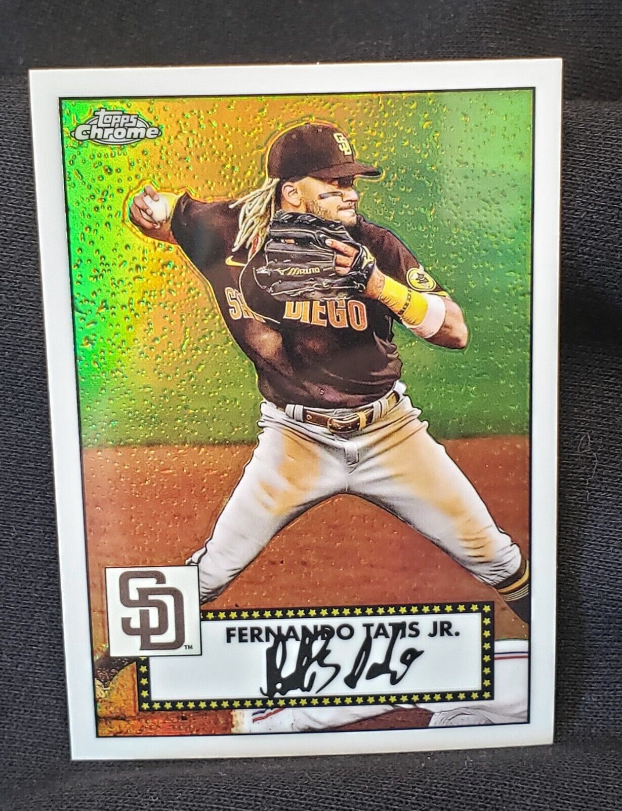 FERNANDO TATIS JR 'SAN DIEGO PADRES' 2021 TOPPS CHROME CARD *RARE GOLD