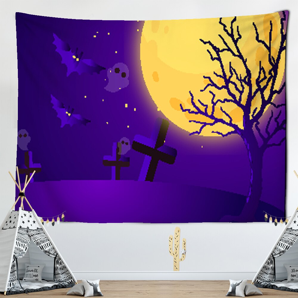 

Wall Tapestry - Scary Pumpkin Halloween-150*130cm, 501 Original