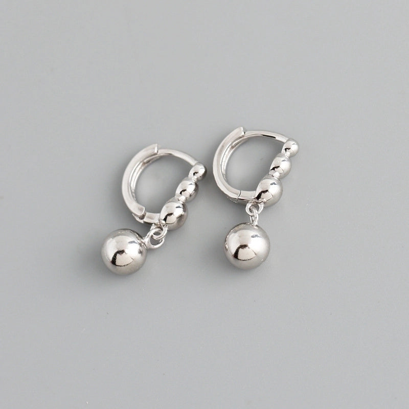 1 Pair Minimalist Geometric Plating Copper Drop Earrings