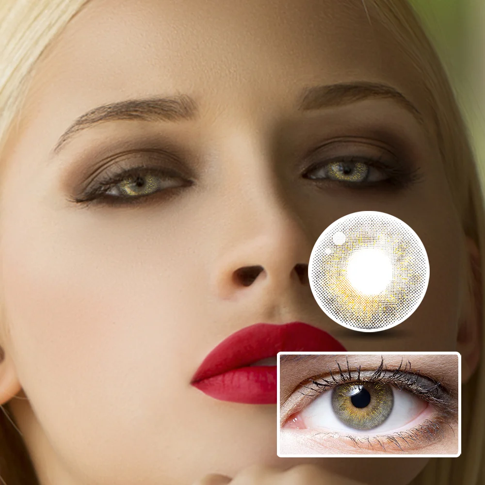 Gem Tear Brown Colored Contact Lenses