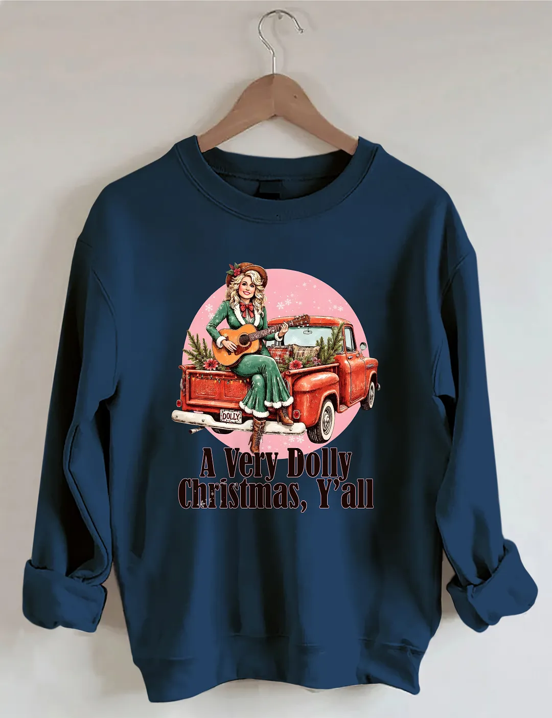 A Very Dolly Christmas,Y'all Sweatshirt