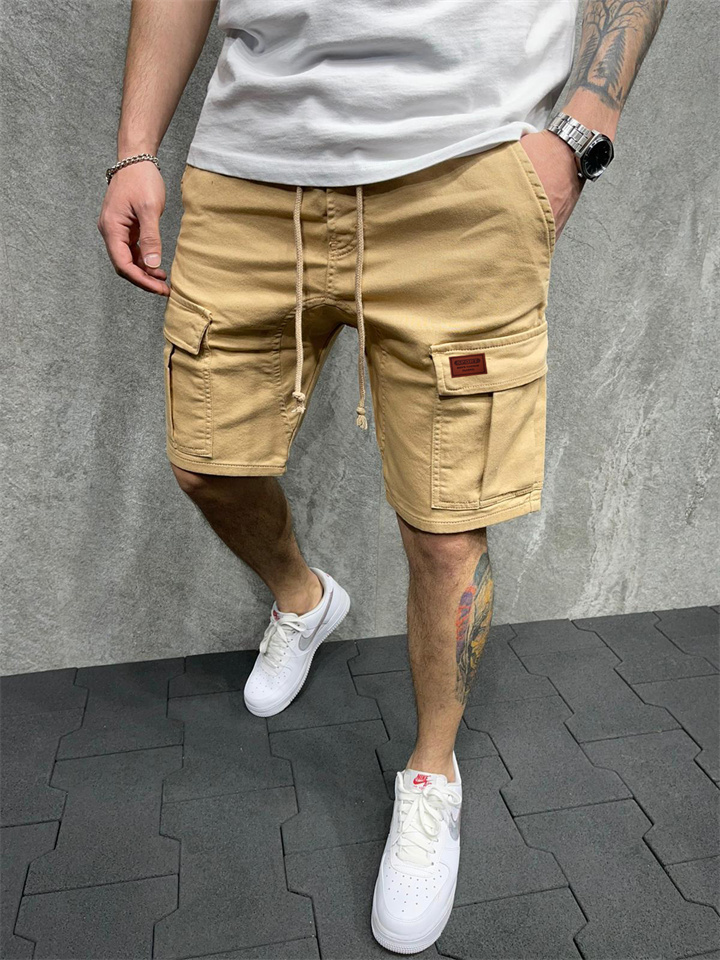 New Summer Men's Solid Color Casual Sportswear Shorts
