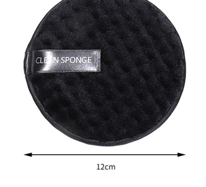 Classic Style Solid Color Superfine Fiber Facial Cleaning Puff 1 Piece