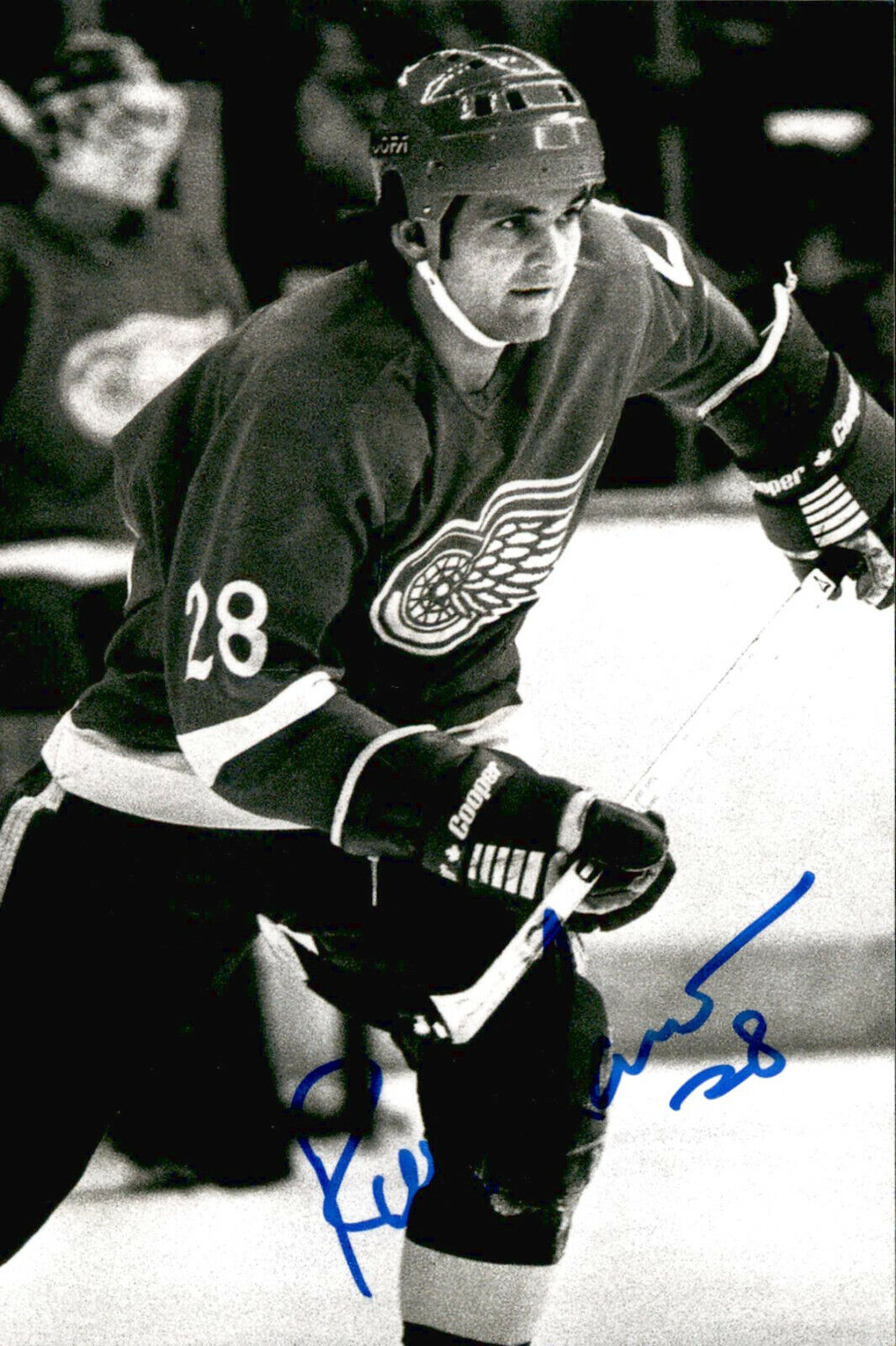 Reed Larson SIGNED autographed 4x6 Photo Poster painting DETROIT RED WINGS #3