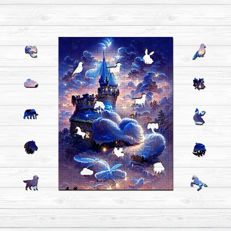 Ericpuzzle™ Ericpuzzle™Magical Castle  Wooden Jigsaw Puzzle