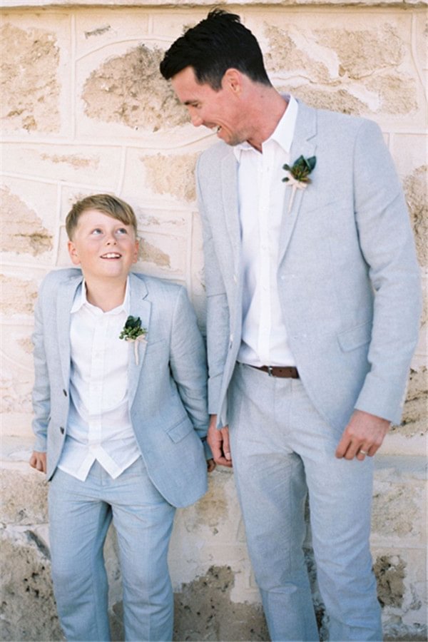 Casual Linen 2 Pieces Marriage Blazer Suit Homecoming Tuxedos On Sale | Ballbellas Ballbellas