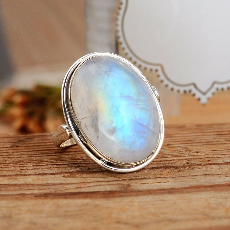 Sterling Silver Moonstone Ring