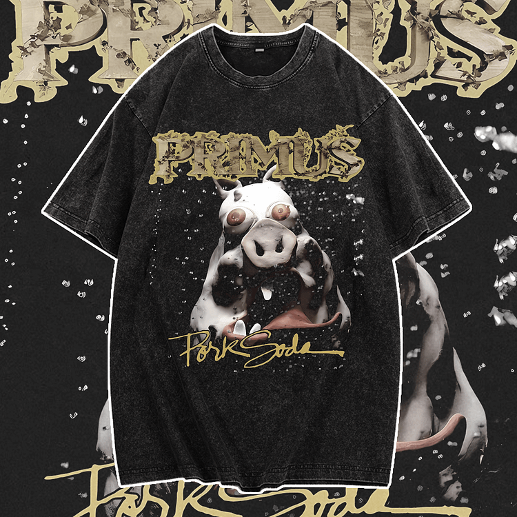 Davidhawaii100% Cotton Casual Eye-catching Retro Pig Double-sided Street T-shirt - 100% Cotton