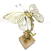 Mechanical flapping Wings Ornithopter Kits / Golden Mechanical Butterfly Metal Model Kits