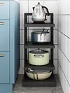 Heavy Duty Pan Organizer 4 Layer Pan Organizer Rack for Dutch Oven Cast-iron Pan