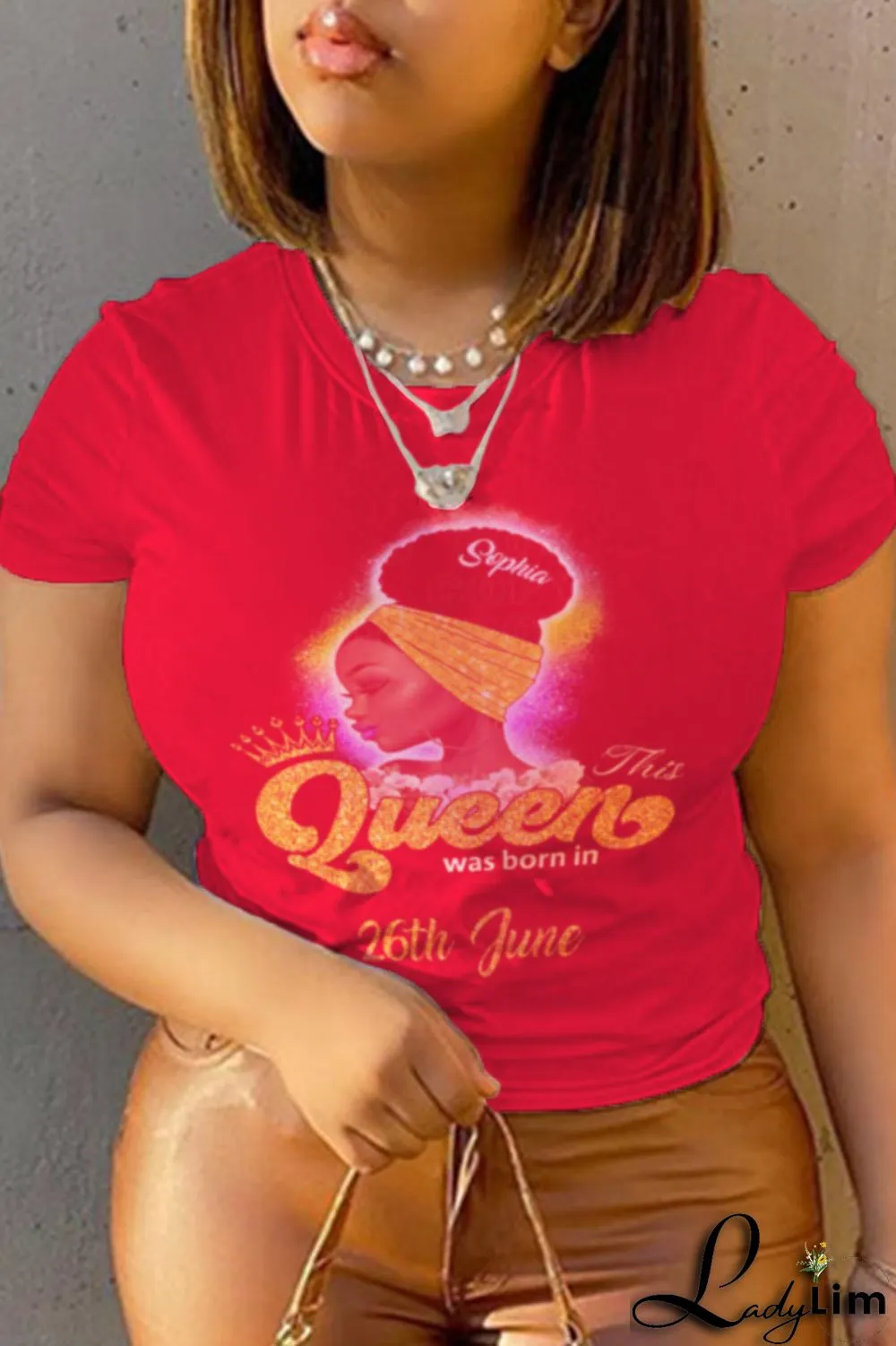 Black Fashion Vintage Print Letter O Neck T-Shirts