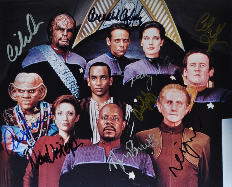 STAR TREK DS9 Cast Signed Photo Poster painting X9 Avery Brooks, Nana Visitor, Rene Auberjonois, Terry Ferrell, Alexander Siddig, Armin Shimerman ++ wCOA