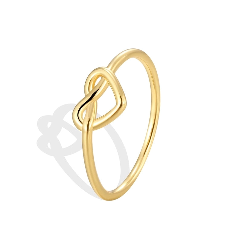 Copper 18K Gold Plated Inlay Sun Heart Shape Shell Shell Zircon Rings