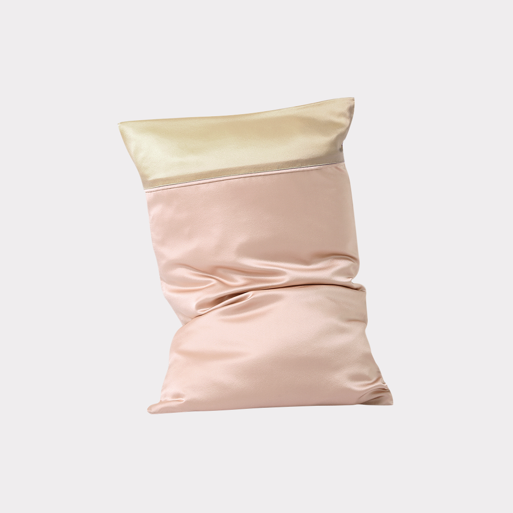 Color-block Family Silk Pillowcase REAL SILK LIFE