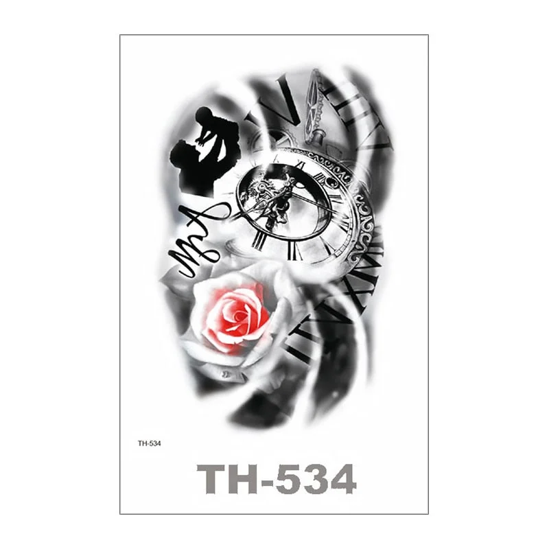 SDRAWING Temporary Tattoo For Women Sexy Tattoo Stickers Body Art Tattoo Chest Stickers Arm Tattoo Men Fashionable Fake Tatoo Cool Tattoo