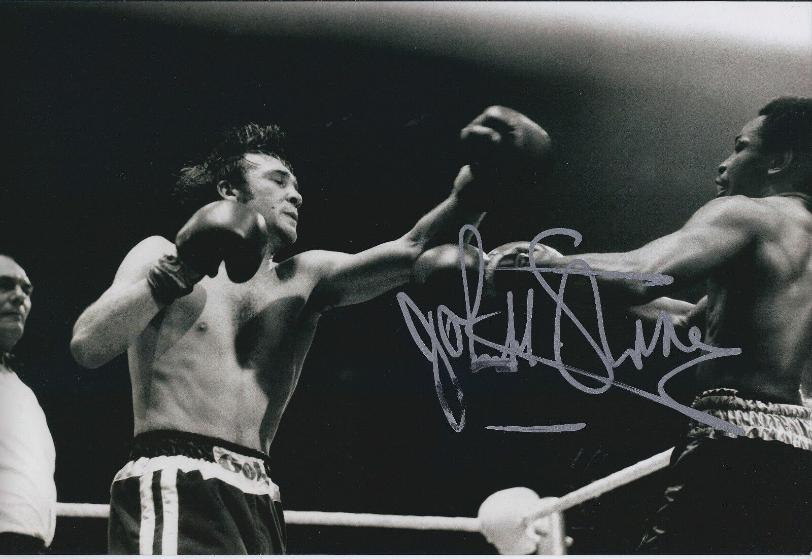 John H STRACEY Signed 12x8 Autograph Photo Poster painting AFTAL COA World Champion BOXER