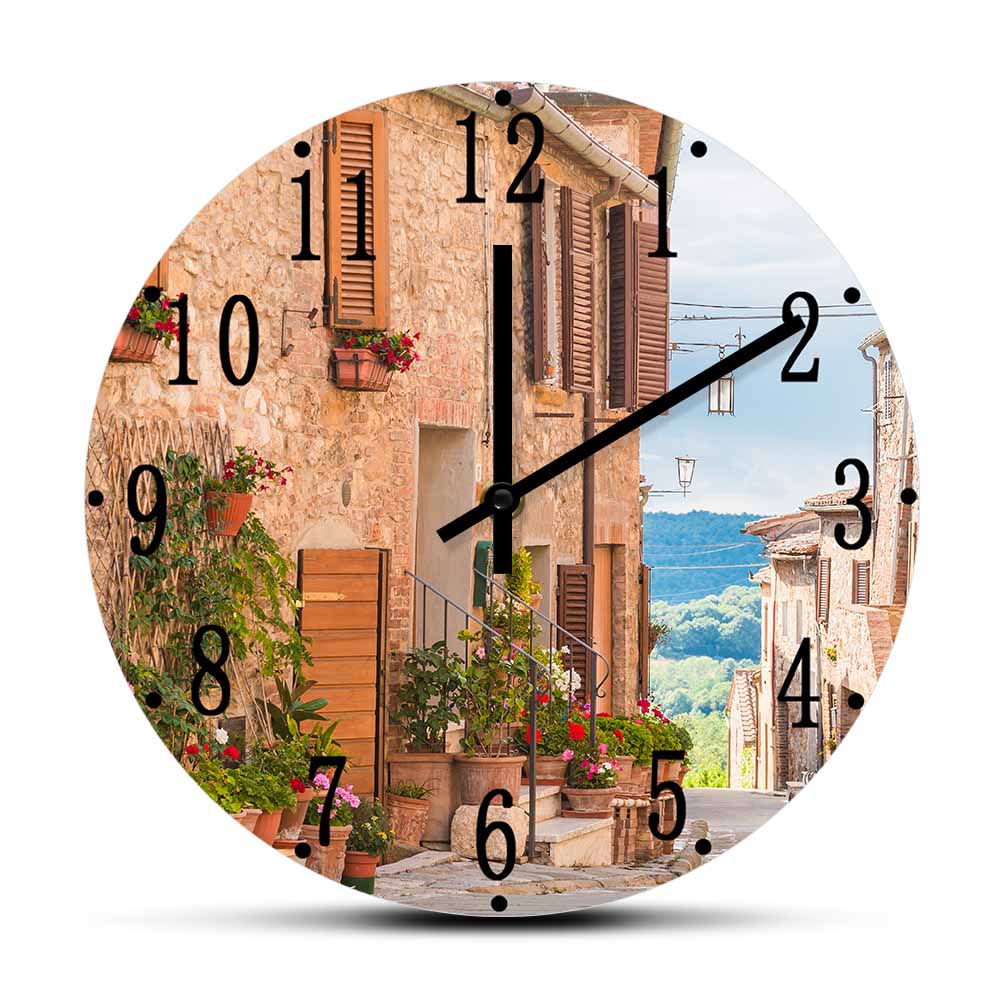 

Medieval Old Town - Frameless Acrylic Wall Clock, 501 Original