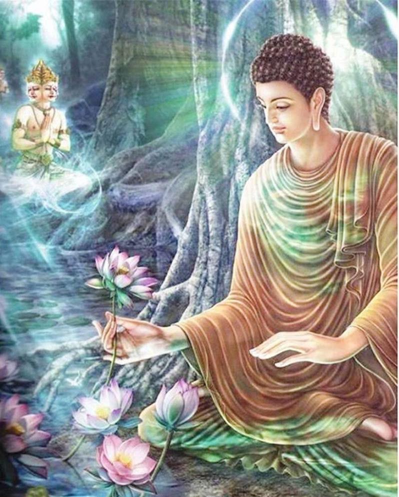 

Buddha statue in Forest – Paint By Numbers - 40*50CM, 501 Original