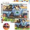 Puppy Car-Full Square Diamond Painting 40*30CM
